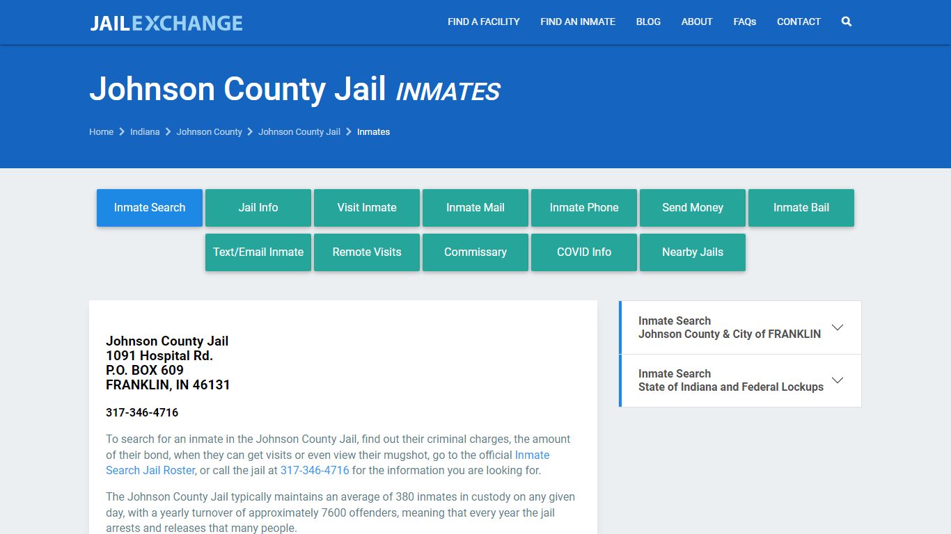 Johnson County Jail Inmates | Arrests | Mugshots | IN